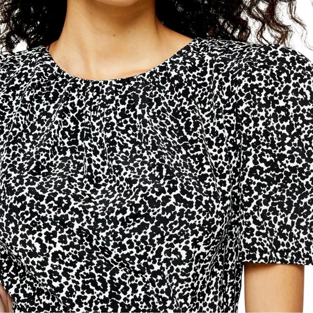 NEW TOPSHOP ANIMAL PRINT RUFFLE MAXI DRESS - Picture 3 of 9